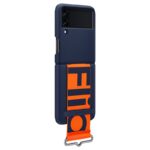 Samsung Galaxy Z Flip3 5G Navy Blue Silicone Cover with Strap