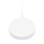 BELKIN 10W FAST WIRELESS CHARGING PAD WITH USB CABLE, WHITE/BLACK