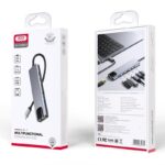 XO HUB013 USB Type-C Multi-hub 6in1