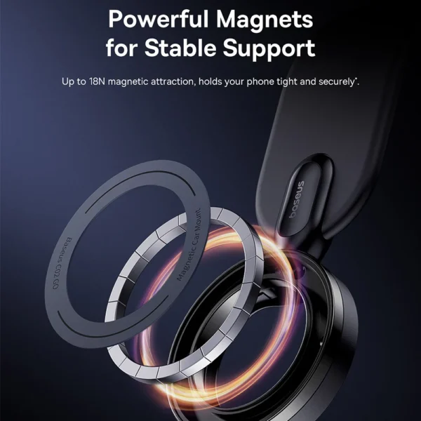 Baseus C02 Go Series Magnetic Car Phone Mount  - Image 7